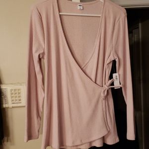 Pink Wrap Top